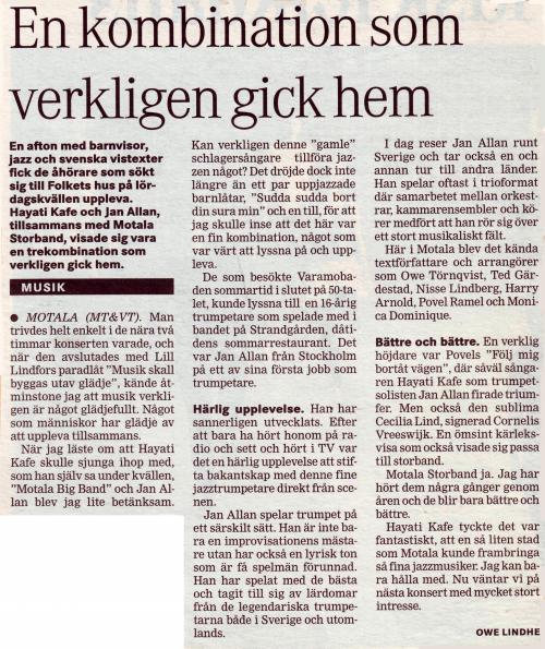 Motala Storband – Hayati och Jan Allan (1998)